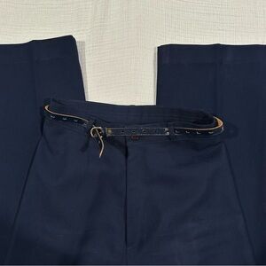 Vintage Levi Strauss & Co. Navy Blue High-Waisted Dress Pants/Trousers